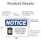 Signmission Lid Trash Container Remain Closed All Times, 18 in W x Rectangle, Plastic OS-2PACK-NS-P-1218-L-15883 - alternate 2